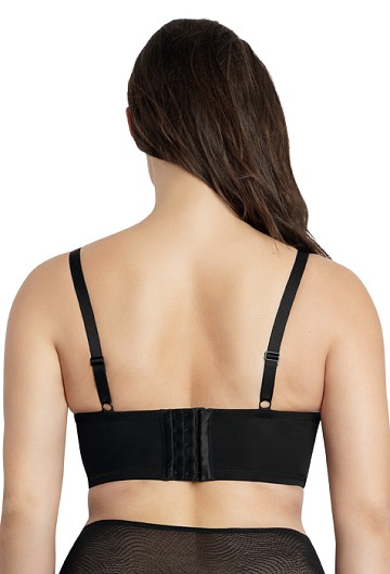 Полукорсет с твердой чашкой Pearl Parfait (Black)