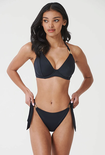 Низ купальника с завязками Miss Mandalay Boudoir Beach (Black)