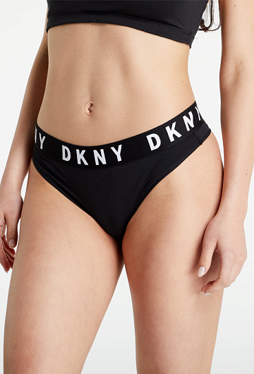 Трусы стринги DKNY Cozy Boyfriend 4529 (Черный) – фото 1