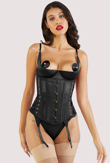 Корсет Bettie Page Etta Tie Underbust (Black)