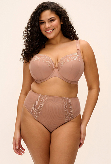 Бюстгальтер с мягкой чашкой Elomi Lucie Plunge (Mocha) – фото 1