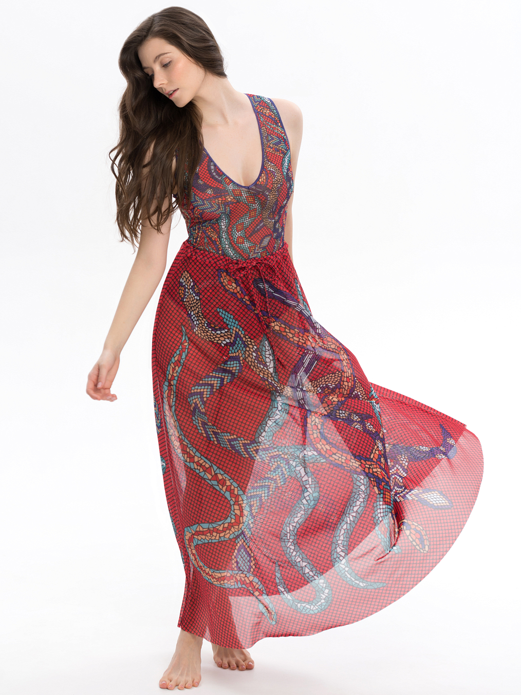 Юбка Rodasoleil "Змеи Мозаика"