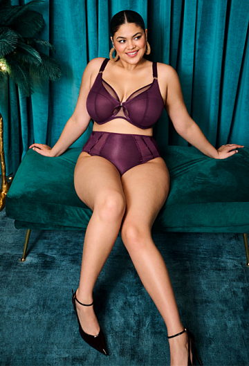 Бюстгальтер с мягкой чашкой Elomi Kintai Plunge (Blackberry)