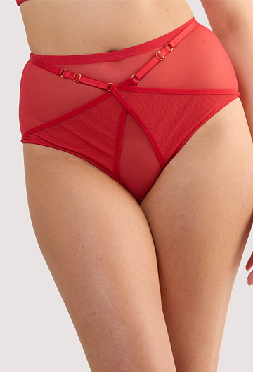 Трусики высокие Playful Promises Eddie (Ruby Red) – фото 1