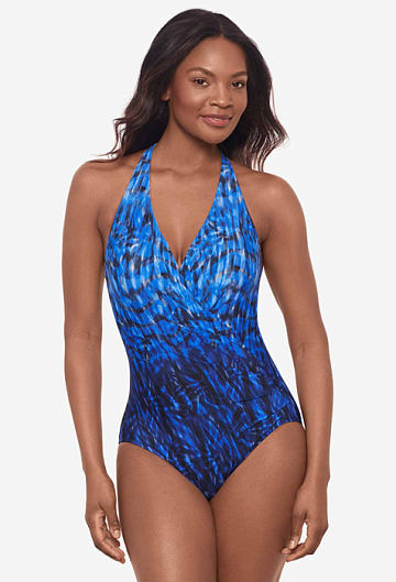 Слитный купальник Miraclesuit Wrapsody in Paka Mayan (Blue/Black)