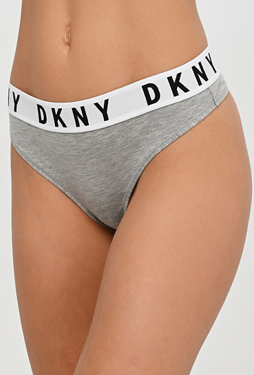 Трусы стринги DKNY Cozy Boyfriend 4529 (Серый) – фото 1
