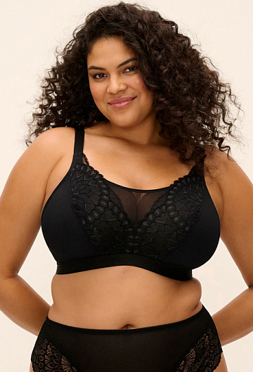 Бралетт без косточек Elomi Tiernie Bralette (Черный) – фото 3