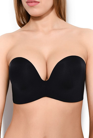 Бюстгальтер без бретелей Wonderbra Ultimate Strapless (Черный) – фото 2