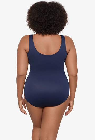 Слитный купальник Miraclesuit Plus Size Crossover One Piece (Midnight)