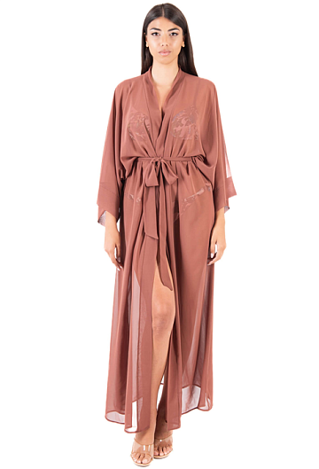 Туника пляжная длинная District (Коричневый)