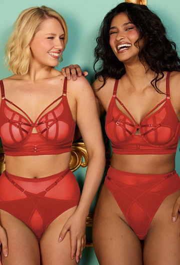 Бюстгальтер с мягкой чашкой Playful Promises Eddie (Ruby Red)