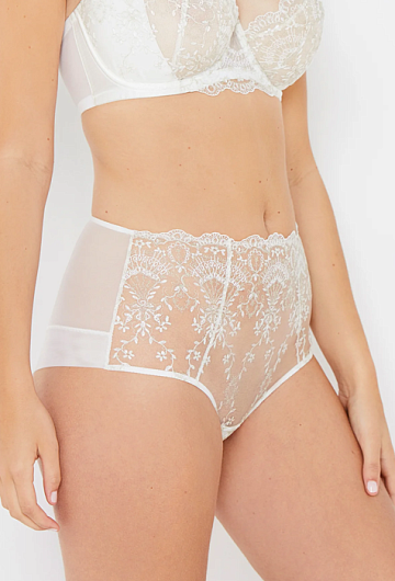 Трусы высокие Katherine Hamilton Grace (Ivory and Gold) – фото 3