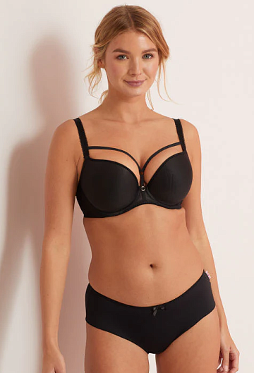 Бюстгальтер с твердой чашкой Freya Awakening Moulded Plunge (Black)