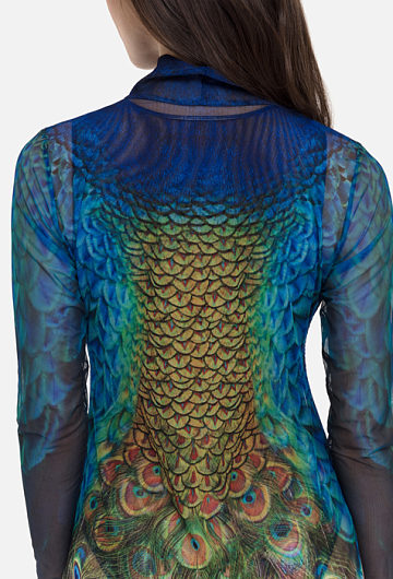 Платье Туника Rodasoleil "Павлин Маюра"