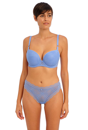 Бюстгальтер с твердой чашкой Freya Fatale Moulded Plunge (Голубой) – фото 1