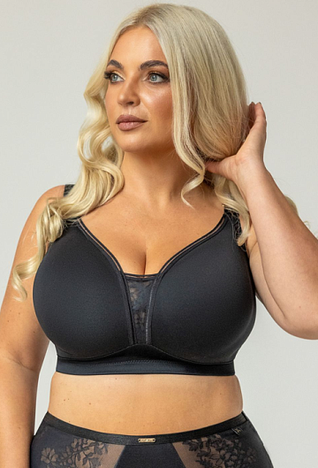 Бюстгальтер без косточек Kris Line Noa Soft Pro Comfort (Черный) – фото 3