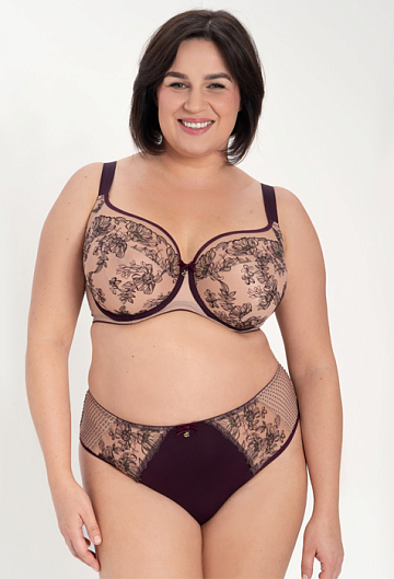 Бюстгальтер с мягкой чашкой Samanta Silvia A910 (Aubergine)