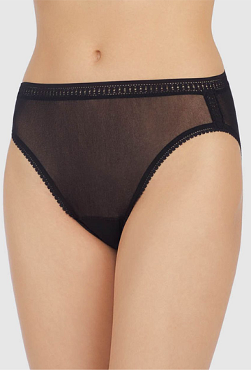 Трусы слипы On Gossamer Mesh Hi Cut (Black)