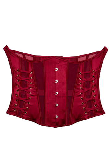 Корсет Bettie Page Etta Tie Underbust (Красный) – фото 2