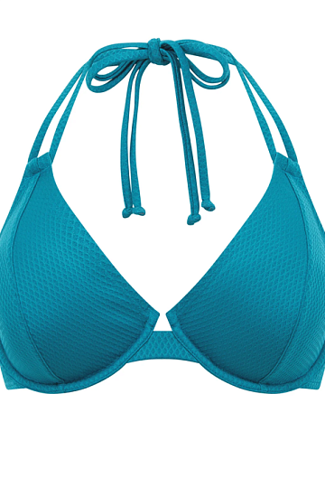 Верх купальника Miss Mandalay Christina Halter Bikini Top (Teal) – фото 2