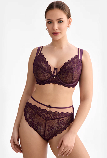 Бюстгальтер с мягкой чашкой Ewa Bien Maribel B161 (Dark Plum)