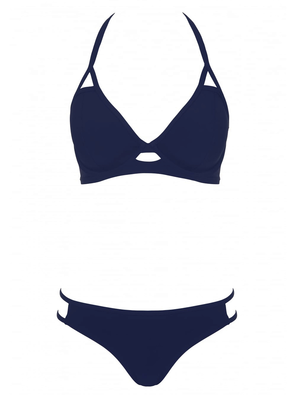 Верх купальника Miss Mandalay Icon Halter Top (Navy)