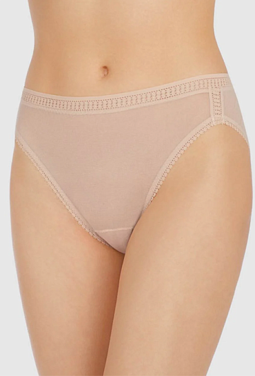 Трусы слипы On Gossamer Mesh Hi Cut (Champagne)
