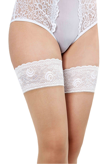Чулки Mademoiselle Rosy 20 contrast (Телесный/Белый) – фото 3