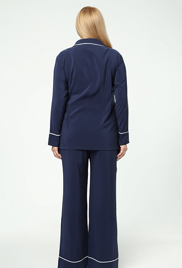 Рубашка домашняя (Темно-синий)