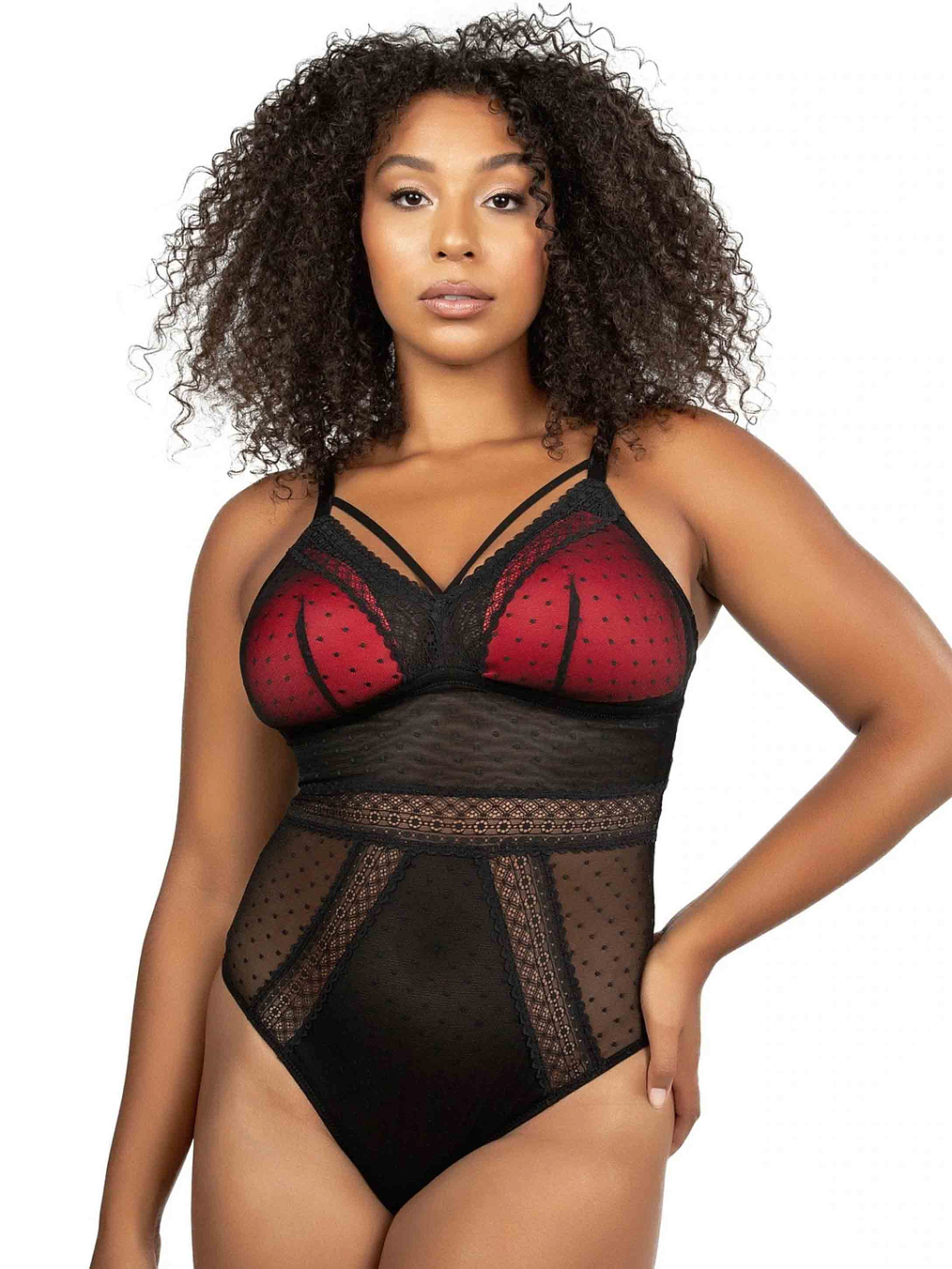 Боди Parfait Mia Dot Bodysuit (Black)