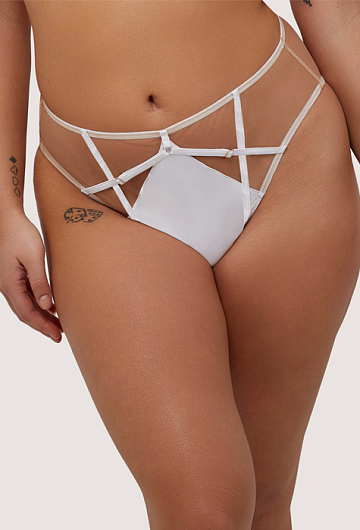 Трусы высокие Playful Promises Ramona (White)