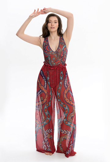 Брюки Rodasoleil "Змеи Мозаика"