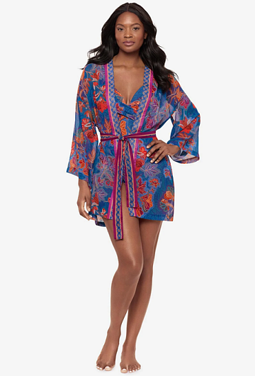 Халат Miraclesuit Kimono Cover Up in Decoupage (Multi)