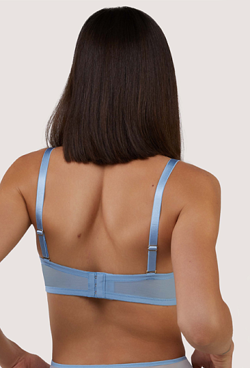 Бюстгальтер Bettie Page Dorothy Baby Diamanté Set (Blue) – фото 2