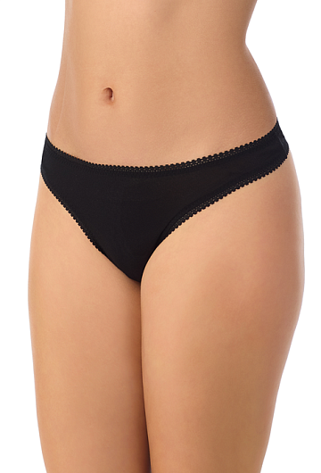 Трусы стринги On Gossamer Mesh Hip (Черный) – фото 1
