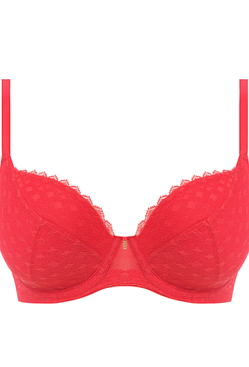 Бюстгальтер с твердой чашкой Freya Signature Padded Plunge (Chilli Red)