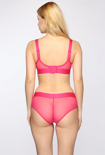 Трусики хипстеры DKNY Sheers 4942 (Raspberry)