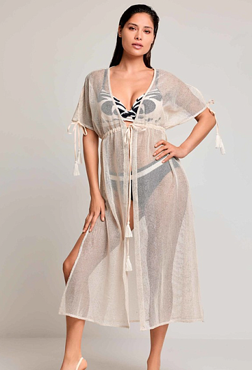 Платье Туника David Rocho Maxi Cover Up (White)