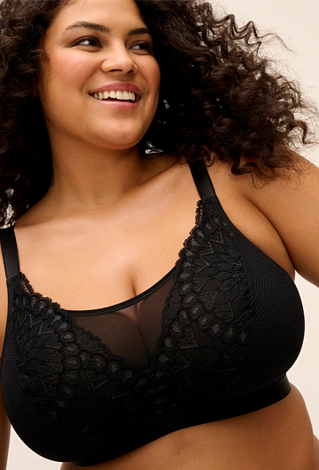 Бралетт без косточек Elomi Tiernie Bralette (Черный) – фото 4