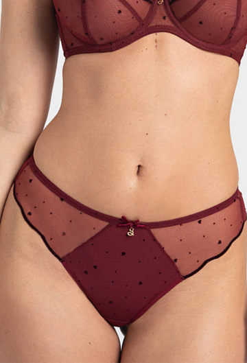 Трусы стринги Samanta Melania C300 (Burgundy)