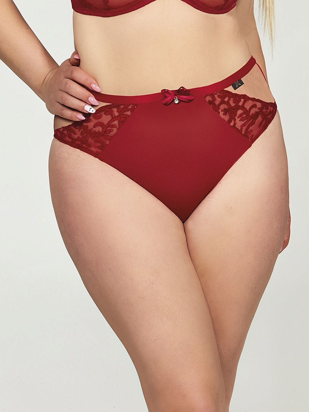 Трусы высокие Kris Line Clarisa (Rubyred)