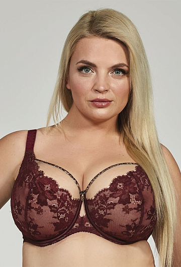 Бюстгальтер Kris Line Selena Soft Lace (Burgundy)