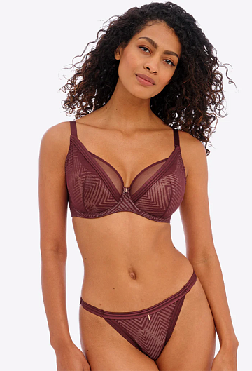 Бюстгальтер с мягкой чашкой Freya Tailored High Apex (Dark Cherry)