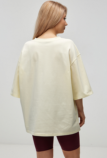 Футболка оверсайз (Сливочное масло)