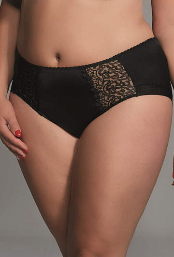 Трусы высокие Kris Line Betty (Чёрный) – фото 1