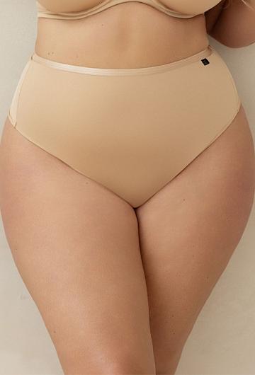 Трусы стринги высокие Kris Line Dolce (Бежевый) – фото 1