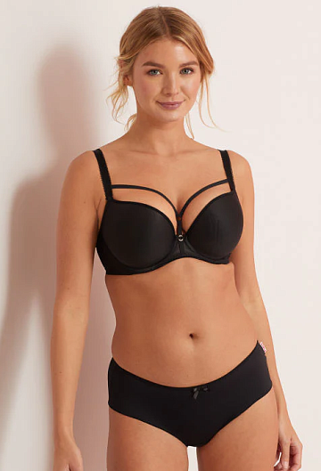 Бюстгальтер с твердой чашкой Freya Awakening Moulded Plunge (Черный) – фото 1