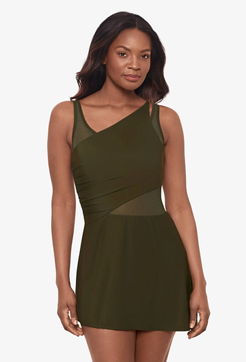 Слитный купальник Miraclesuit Alina Dress (Nori)