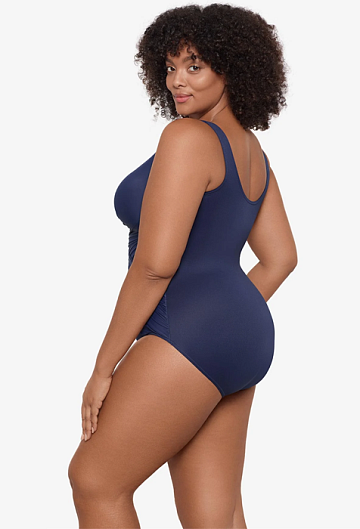 Слитный купальник Miraclesuit Plus Size Crossover One Piece (Midnight)