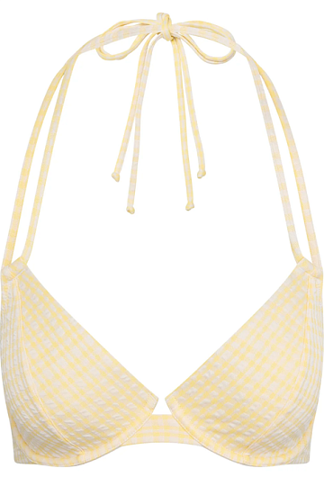 Верх купальника Miss Mandalay Jolie Halter Bikini Top (Желтый) – фото 2